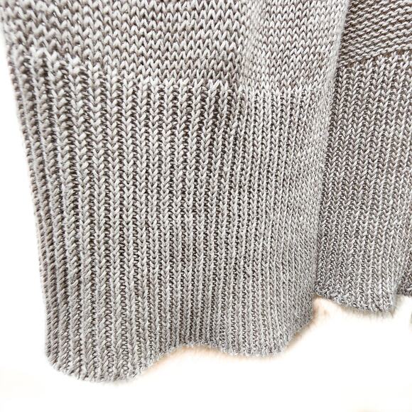 Women's Open Front Cardigan Sweater White and Warren Long Sleeve in Tan Size M - Picture 7 of 8